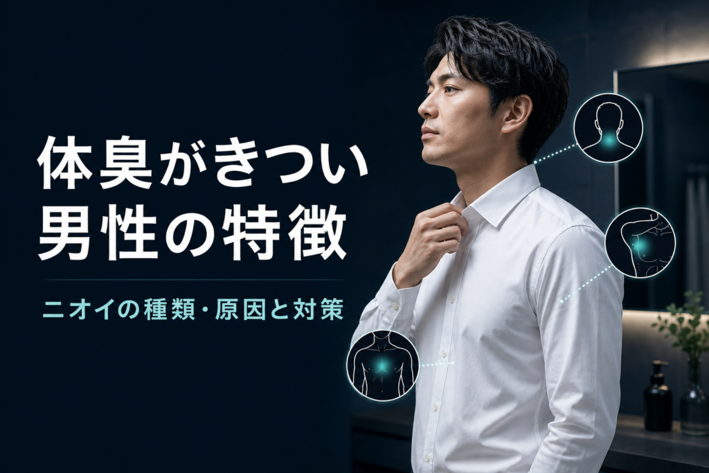 体臭がきつい男性の特徴は？原因・ニオイの種類と今日からできる対策